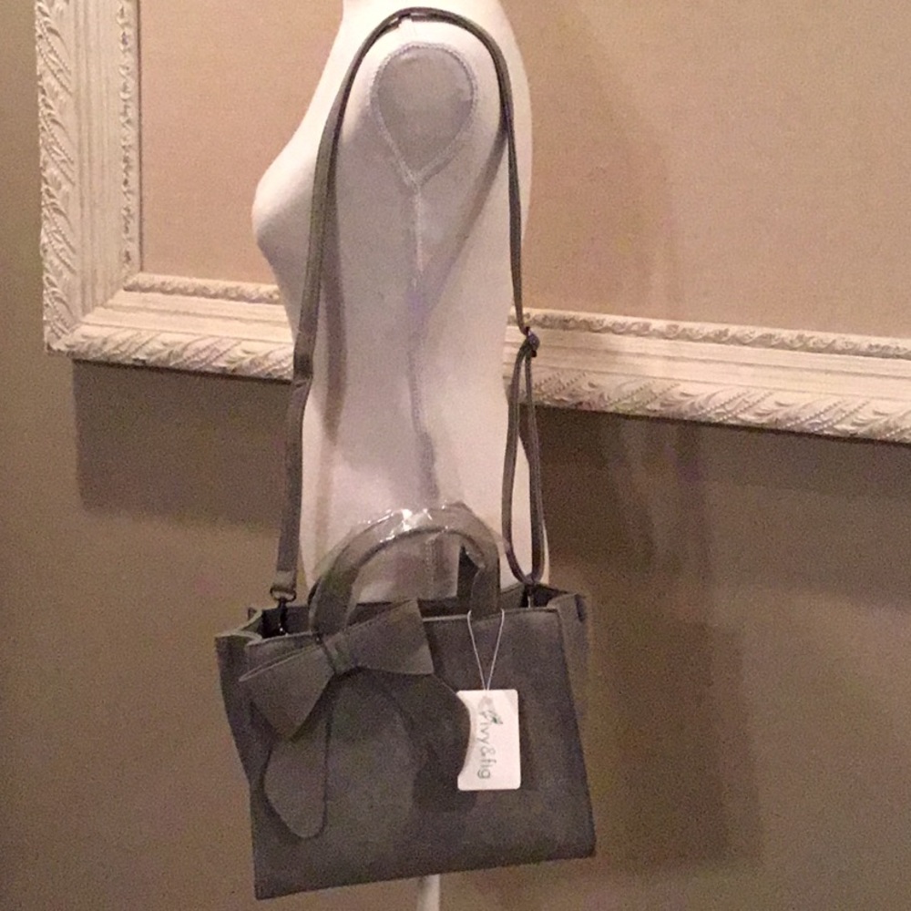 Ivy & Fig faux suede bag